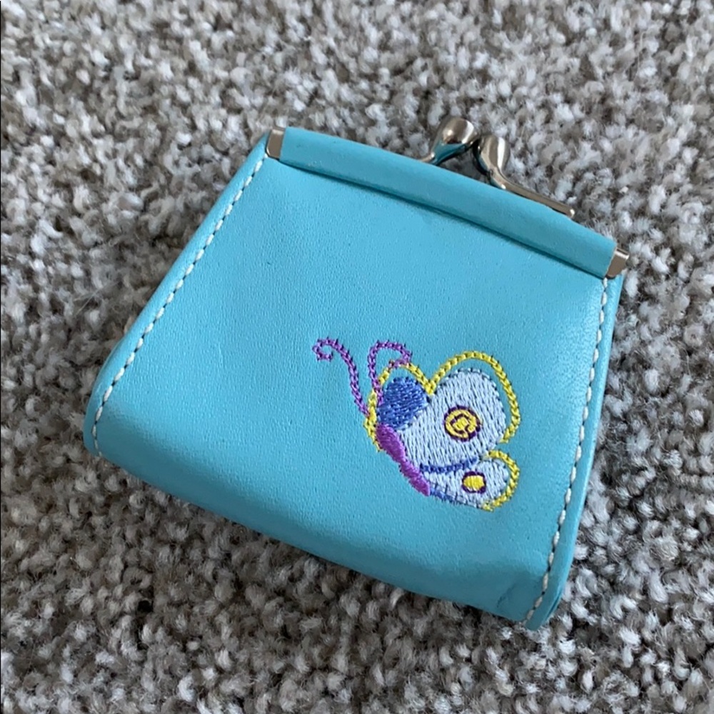 Leather butterfly coin purse 🦋